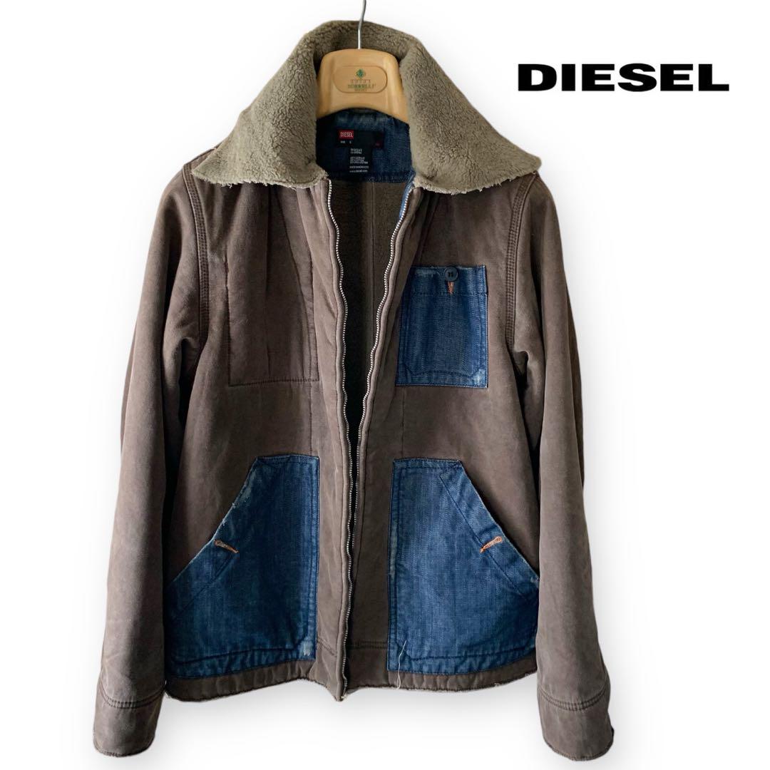 DIESEL/コットンビーチスキン/ボアジャケット