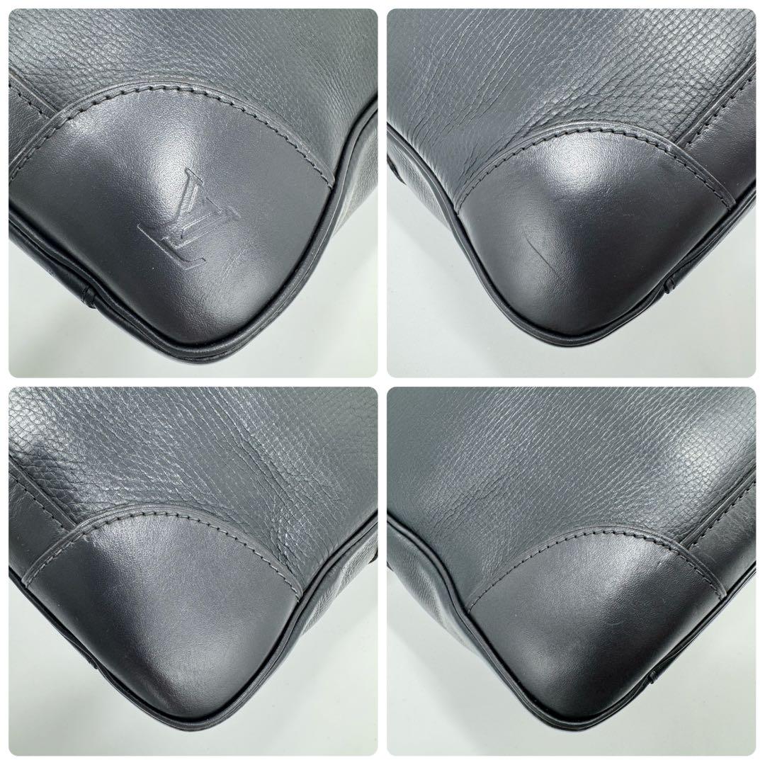 美品 ルイヴィトン ユタ アコマ 2way ビジネスバッグ カデナシリアル 黒紺