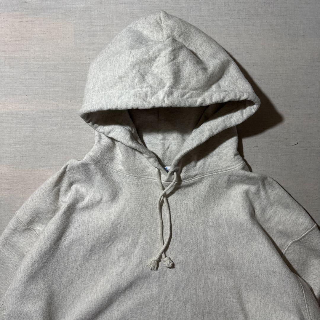 00s チャンピオン リバースウィーブ 希少グレー フーディー 2XL 目無し