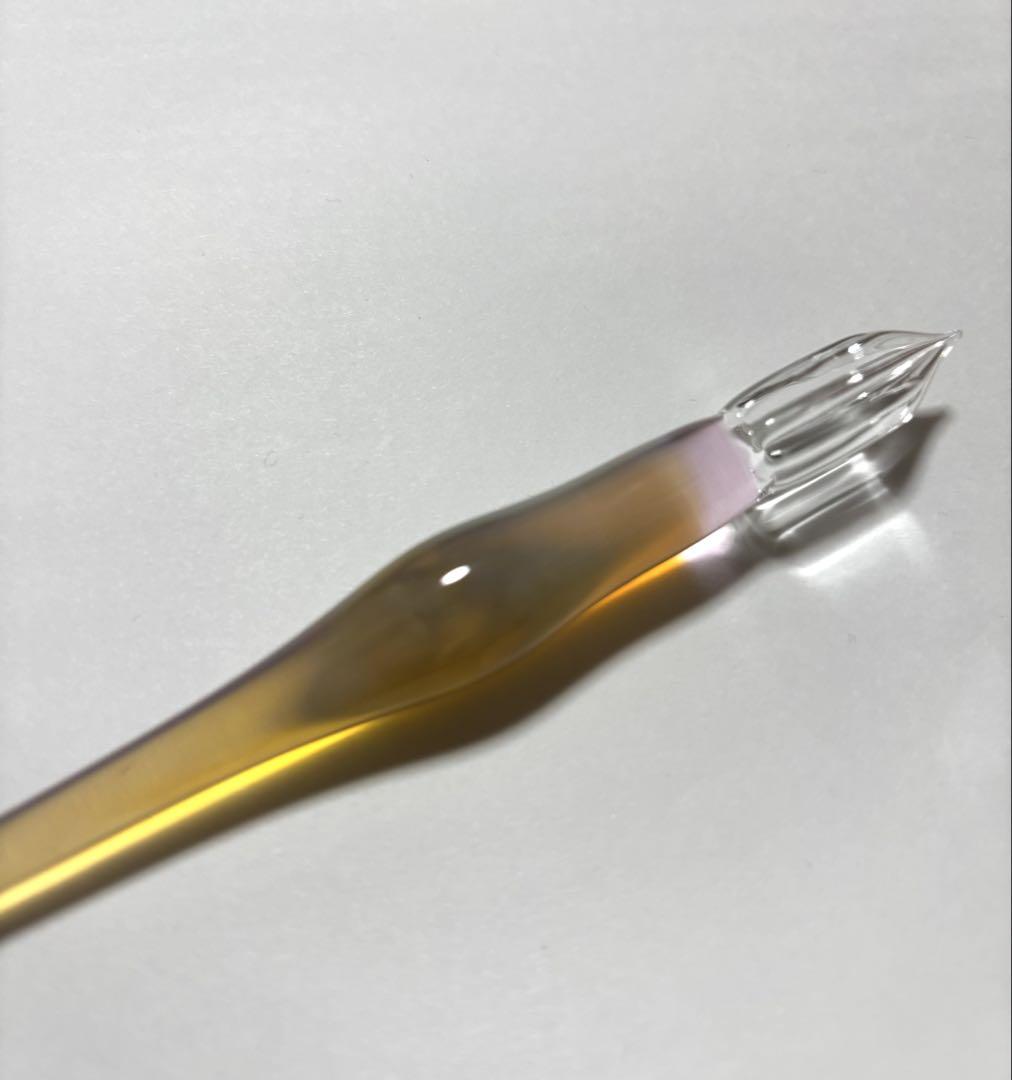 中古】ガラス工房 aun ガラスペン 桃月 - メルカリ