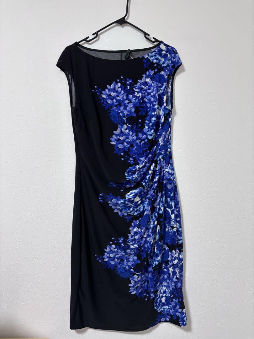 LAUREN RALPH LAUREN 花柄タイトドレス サイズ10