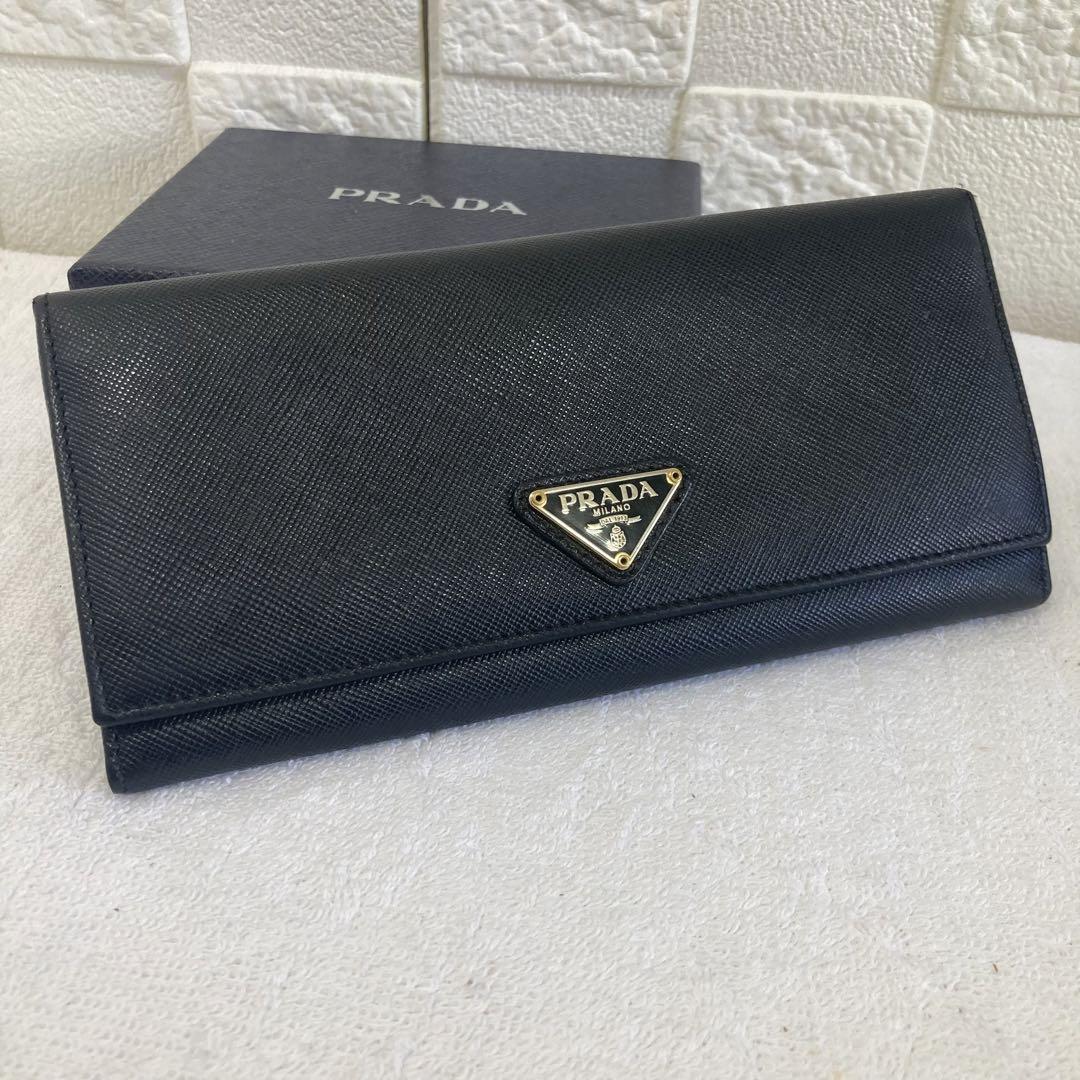 新品同然 PRADA プラダ 長財布 サフィアーノ 長財布 コインケース 画像1