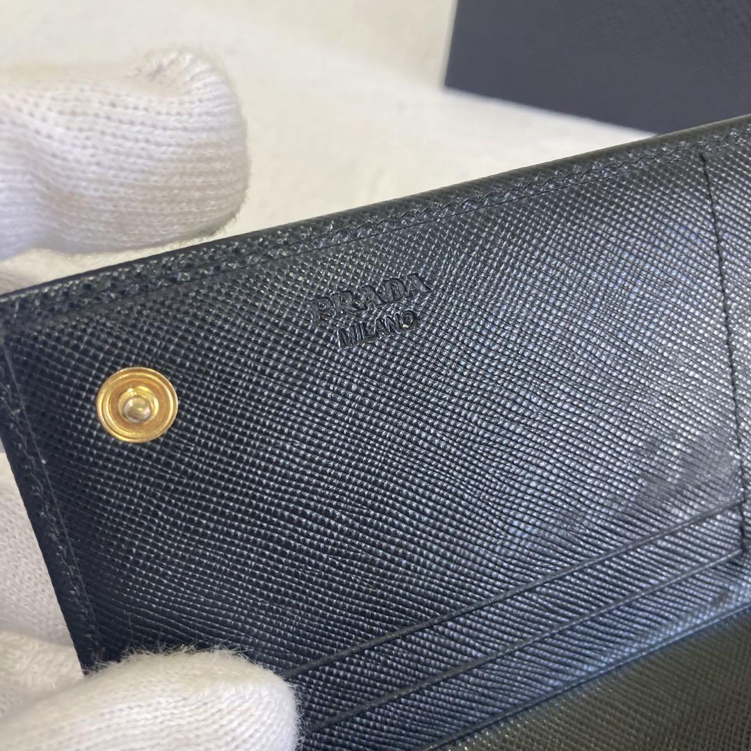 新品同然 PRADA プラダ 長財布 サフィアーノ 長財布 コインケース 画像13