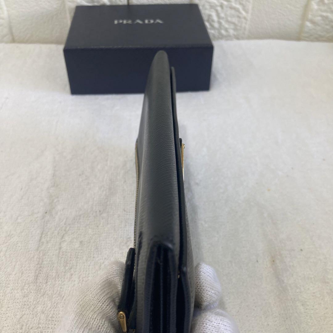 新品同然 PRADA プラダ 長財布 サフィアーノ 長財布 コインケース 画像4