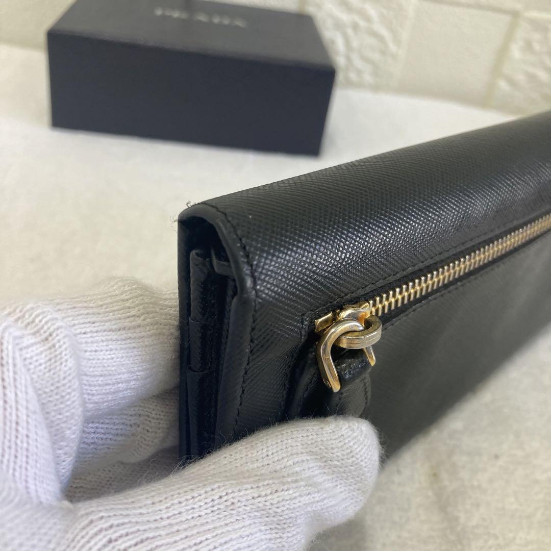 新品同然 PRADA プラダ 長財布 サフィアーノ 長財布 コインケース 画像5