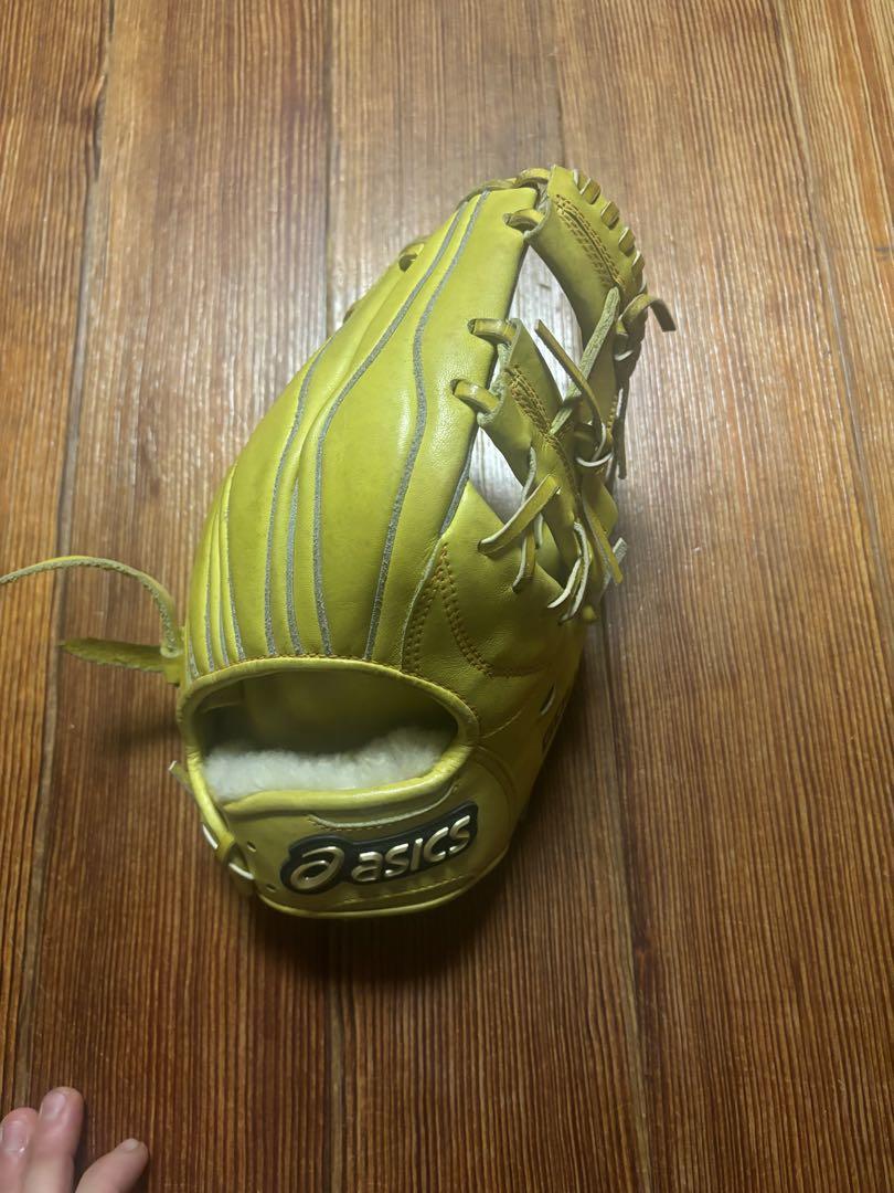 ASICS ゴールドステージ 野球用グローブ イエロー 硬式用