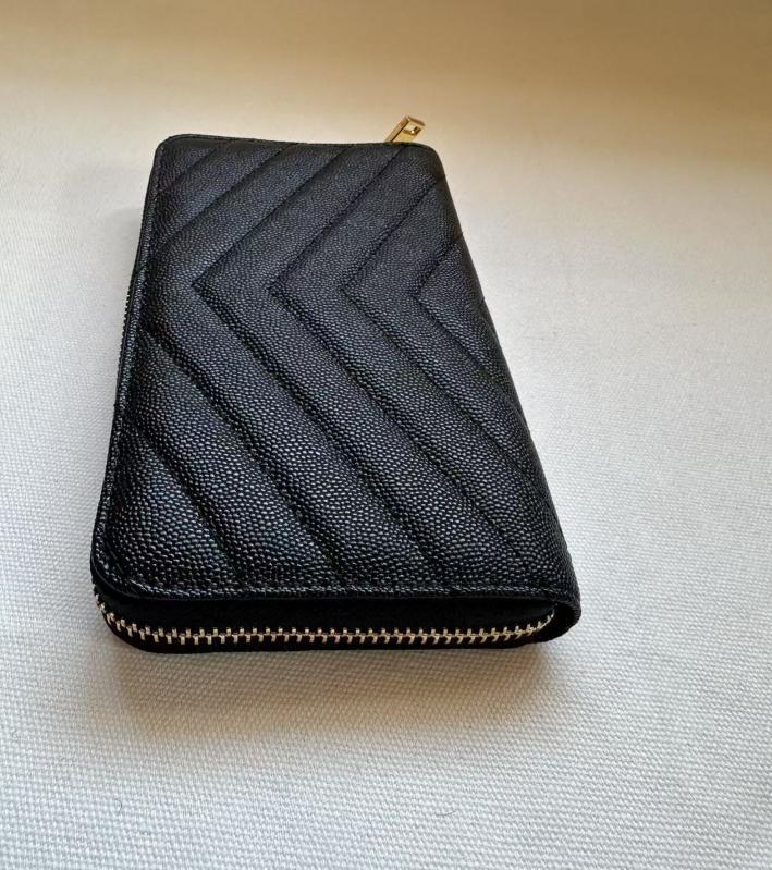 【48時間以内発送】YSL長財布★ブラックレザー