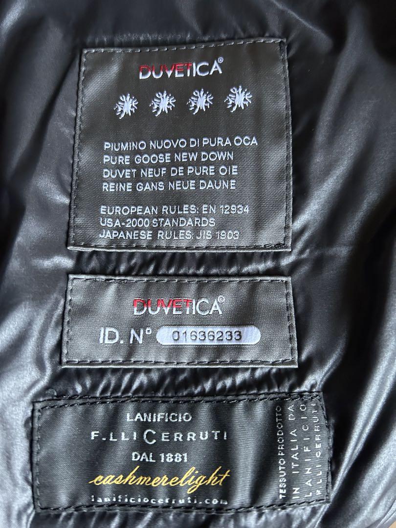 DUVETICA フード付きダウンベスト 38 艶消し紺