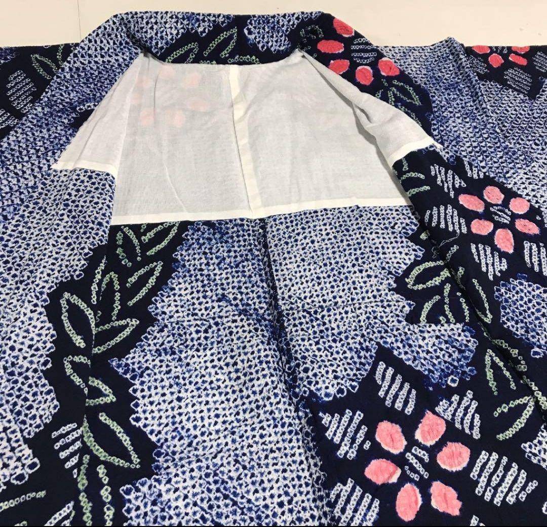 有松絞り 浴衣 身丈 156㎝裄 64.9㎝