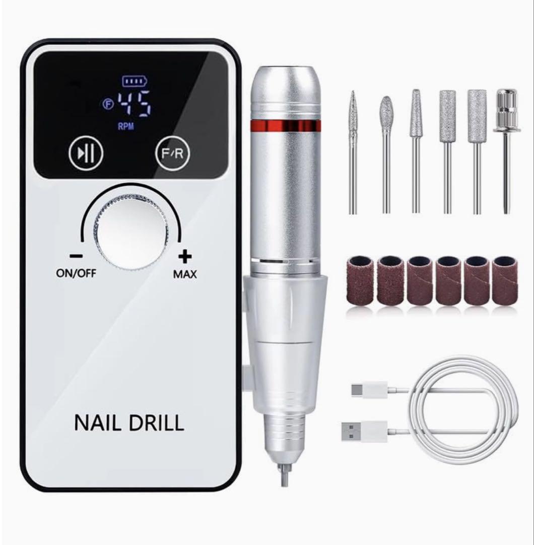 Nail Drill 電動ネイルマシン 45000RPM 新品未使用