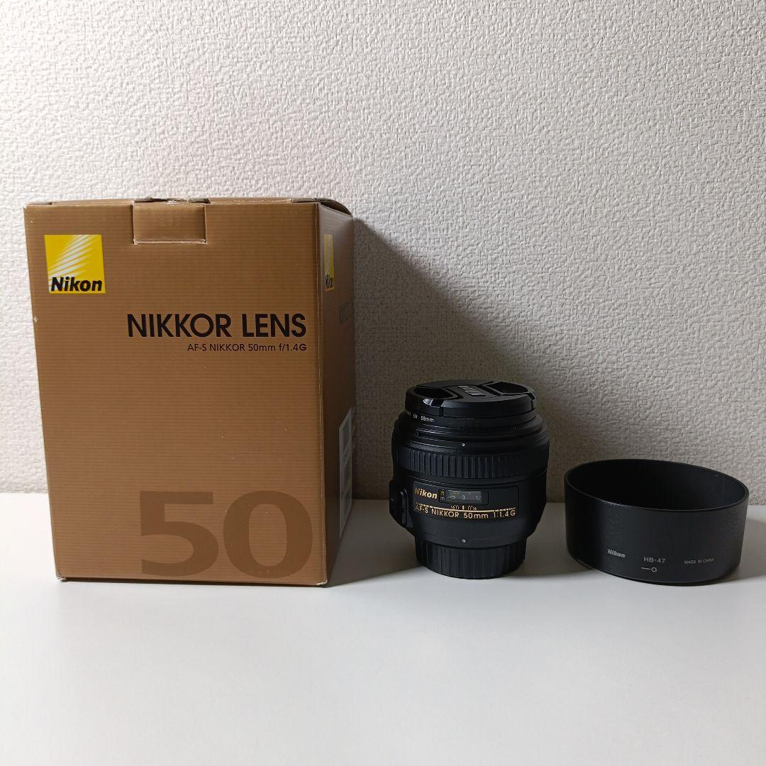 Nikon AF-S NIKKOR 50mm f/1.4G レンズ【箱フード付】