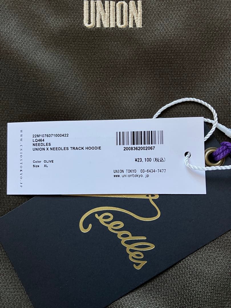 Needles×UNION TRACK HOODIE パーカー XL