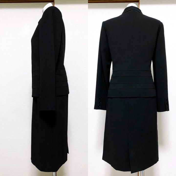 36 割引ブラック系 L華麗 4 美品 Hiromi Yoshida 東京ソワール 高級喪服礼服 スカートスーツ上下 レディースブラック系l Salondart Org