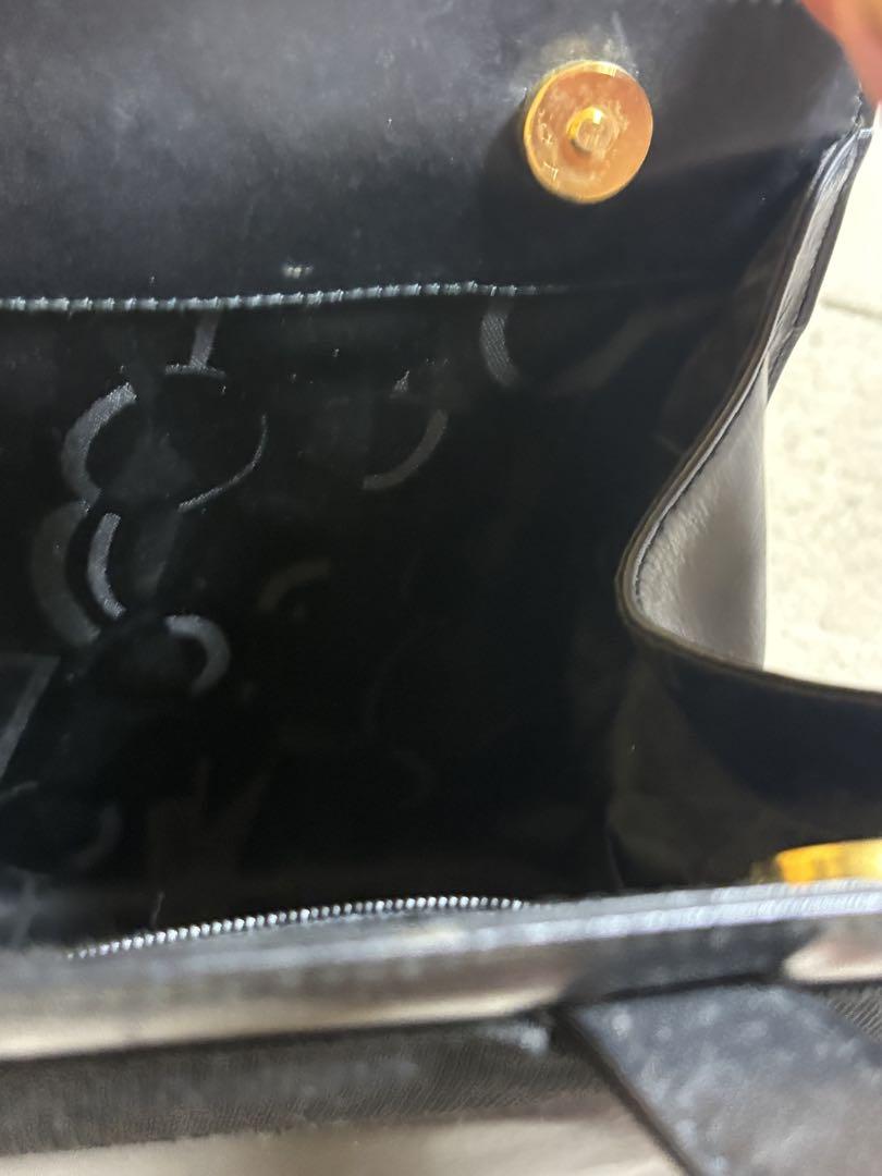 Salvatore Ferragamo 黒 リボン付きハンドバッグ