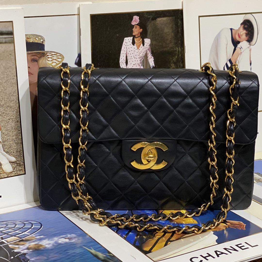 超美品 VINTAGE CHANEL デカマトラッセ34