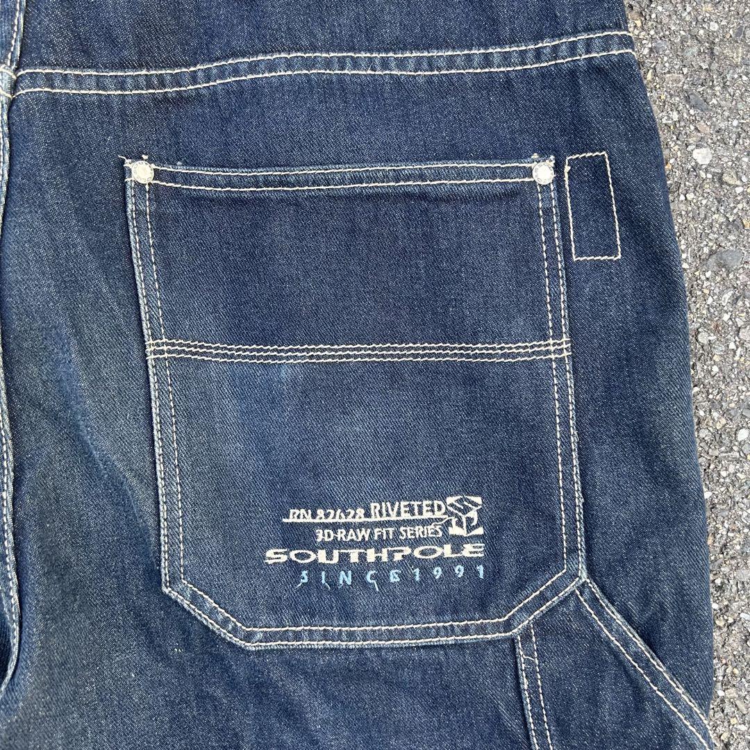 希少 SOUTHPOLE デニム バギーパンツ ペインター 濃紺 90s
