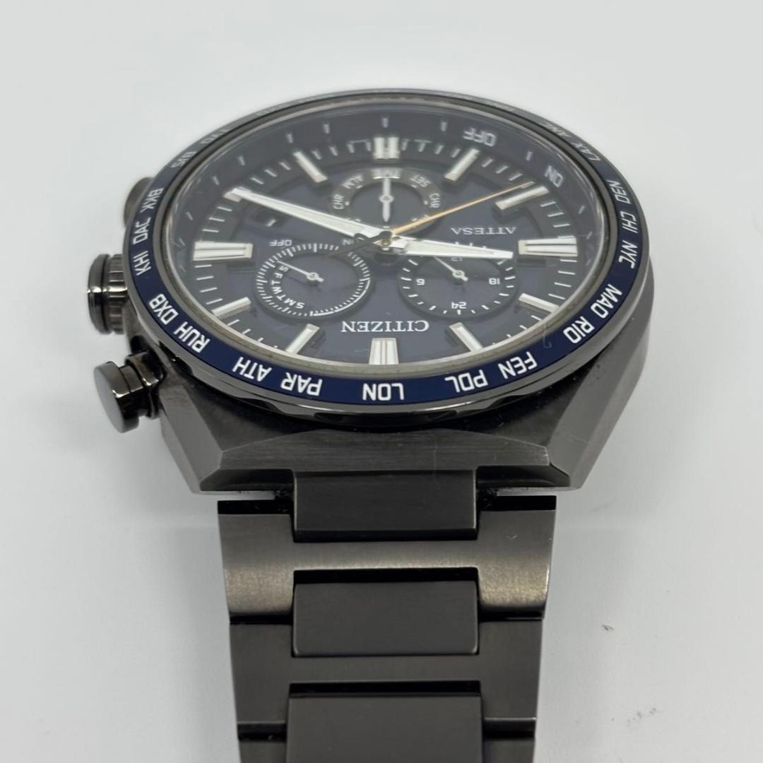 【美品】シチズン アテッサ 電波時計 E660-007C804