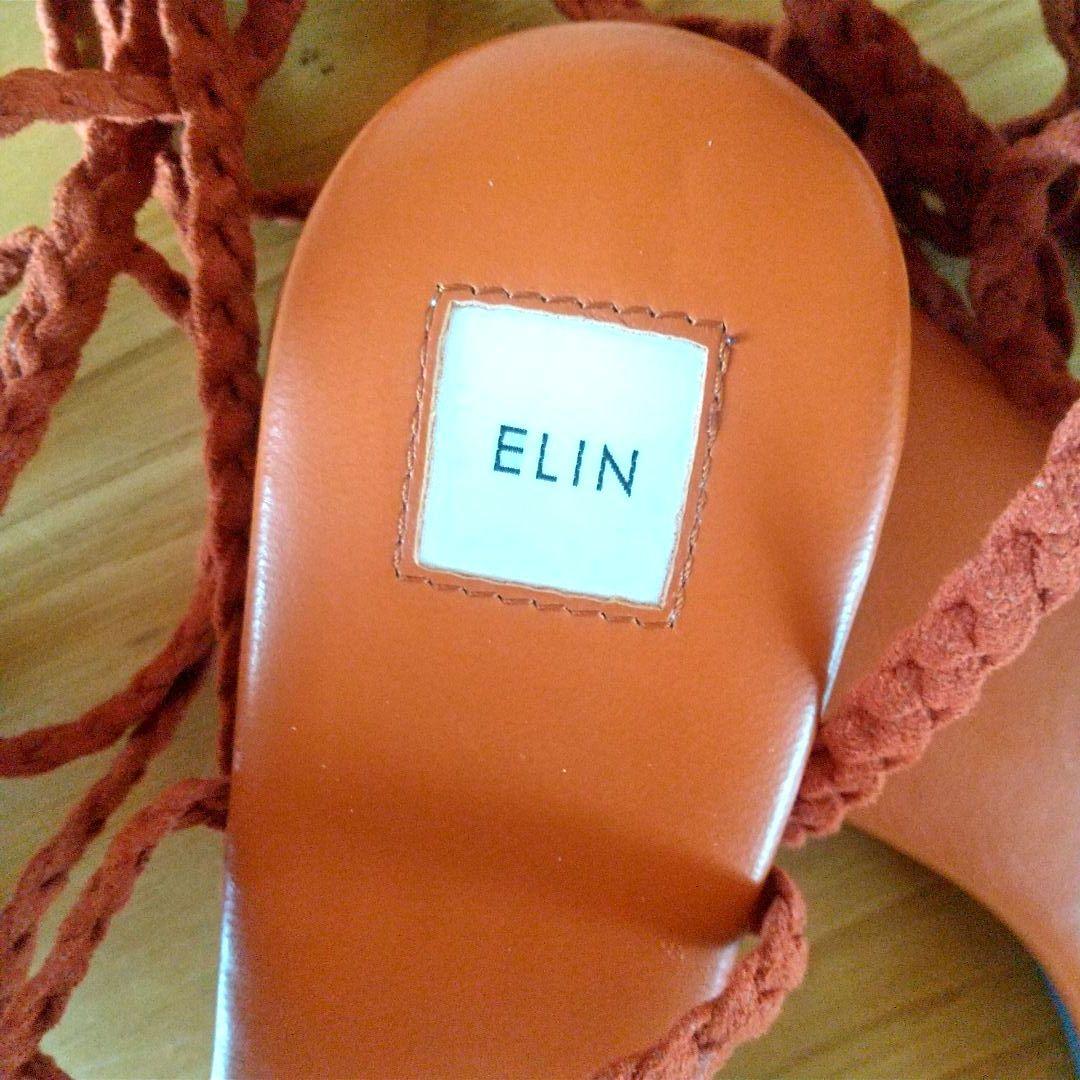 ELIN レザーサンダル トングサンダル レースアップ 未使用 試着