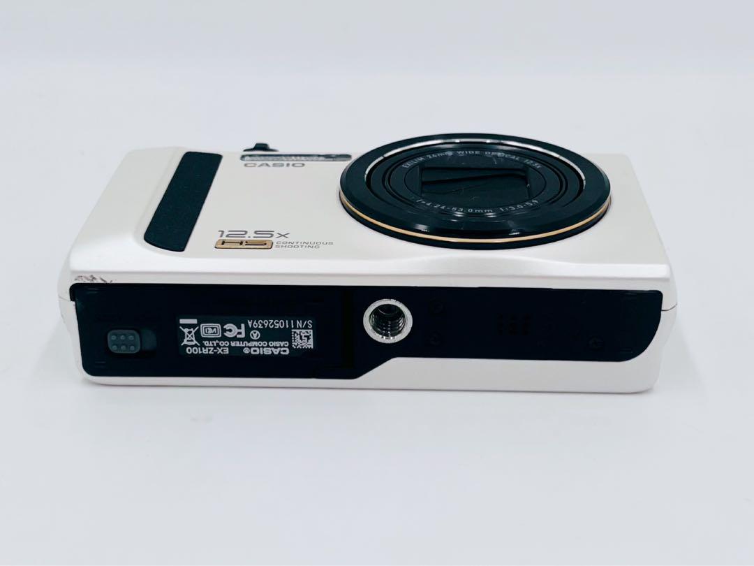 【美品】CASIO EXILIM EX-ZR100 ホワイト デジタルカメラ
