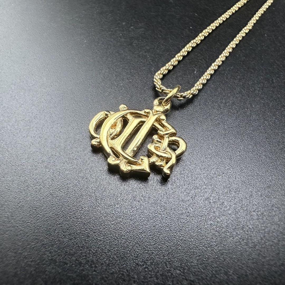 数量は多い  ロゴ CD ネックレス Dior 未使用級✨ 旧ロゴ 913 刻印 希少 アクセサリー