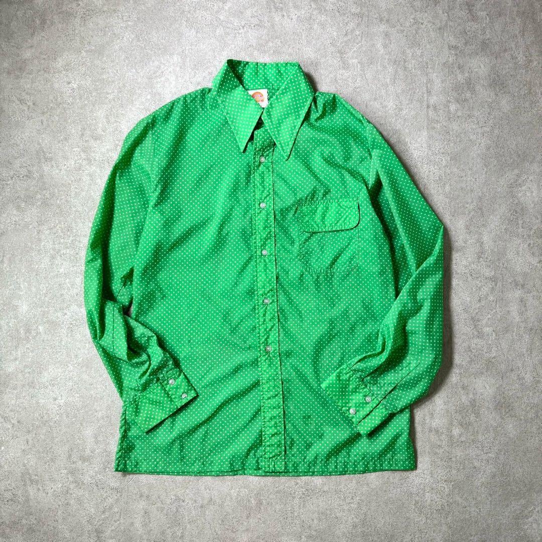 70s Sportswear long sleeve shirt dot
