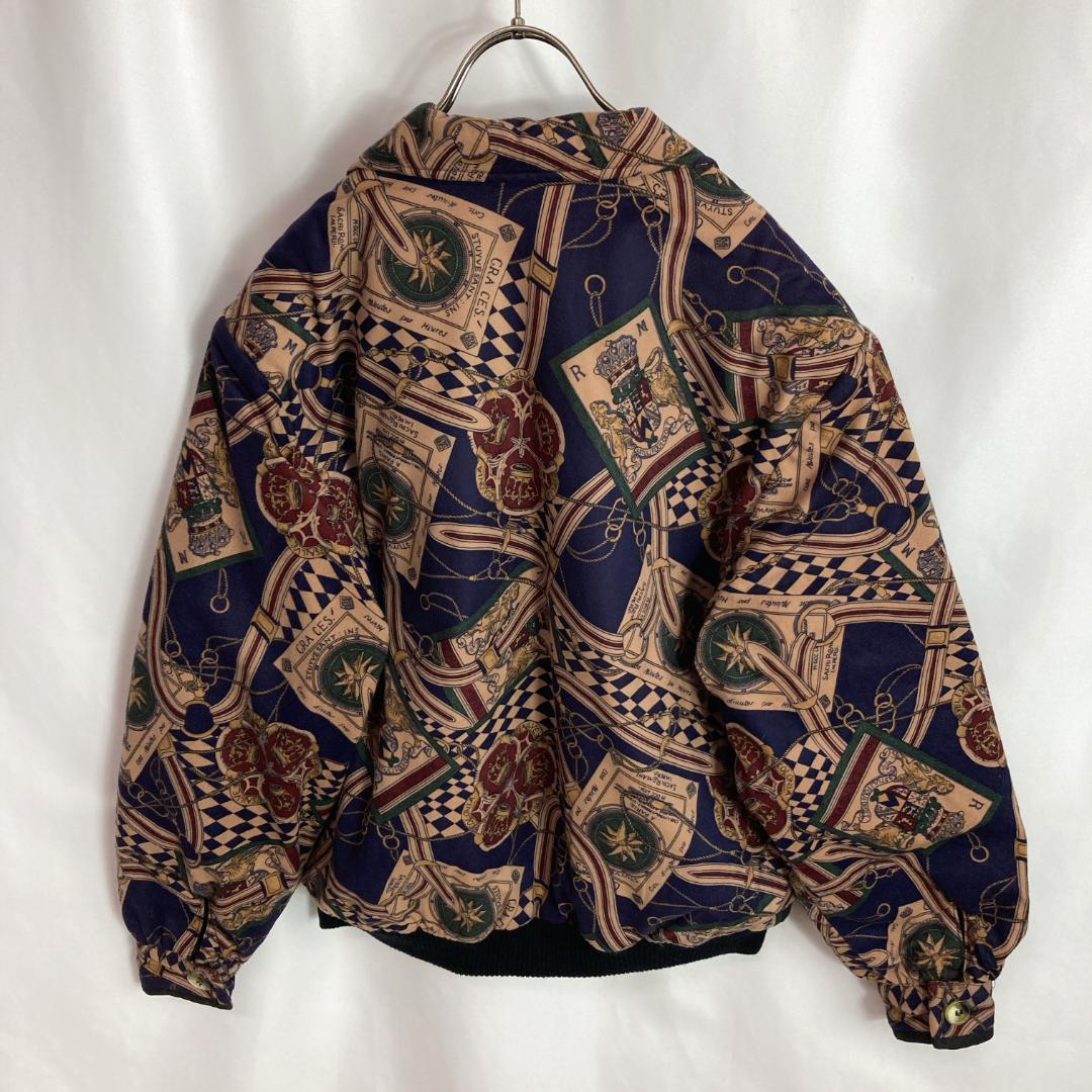 納得できる割引納得できる割引ヴィンテージ古着 アート柄ブルゾン