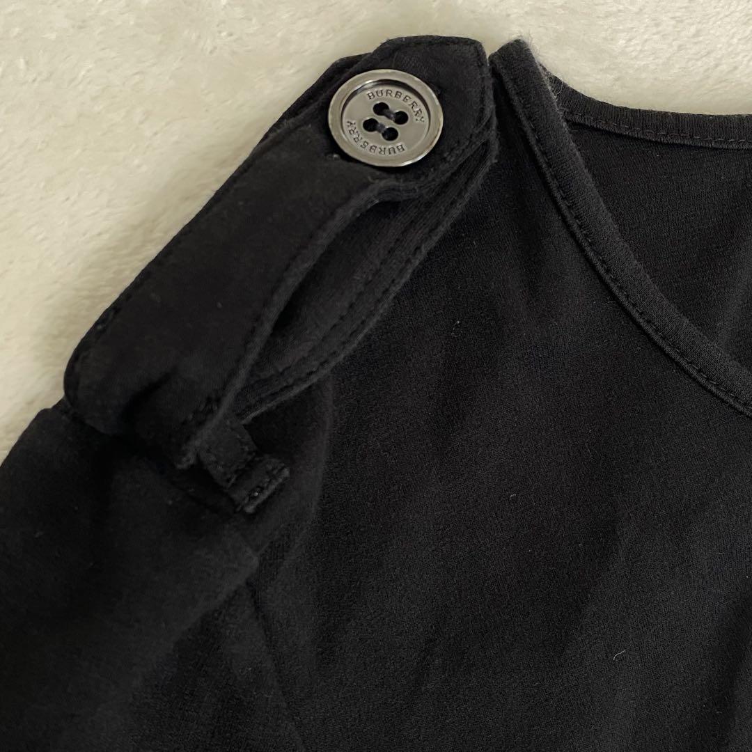 バーバリーロンドン ボーダー Tシャツ 裾ロゴ サイズ1 トップス レディース