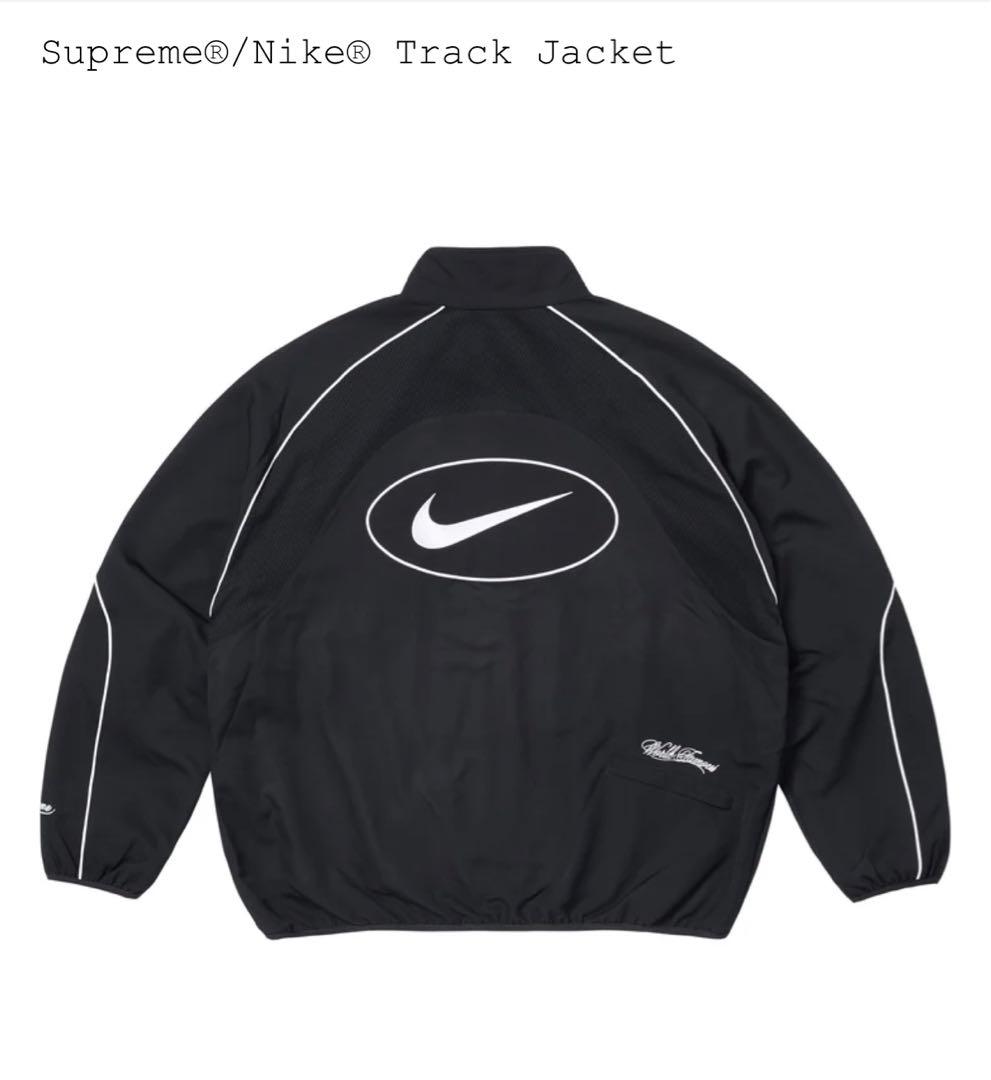 Supreme × Nike 黒 ナイロンジャケット 美品 ナイキ ナイロンジャケット×Supremeコラボ メンズ SIZE S