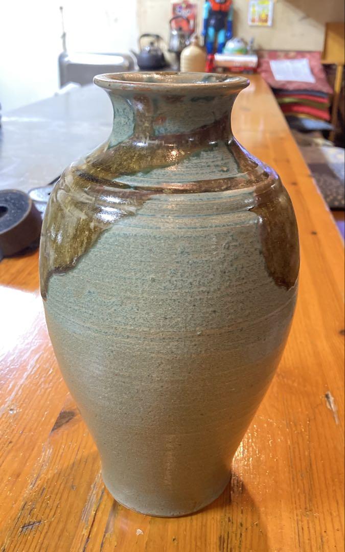 笠間焼 一点物 花瓶 新品未使用 送料込