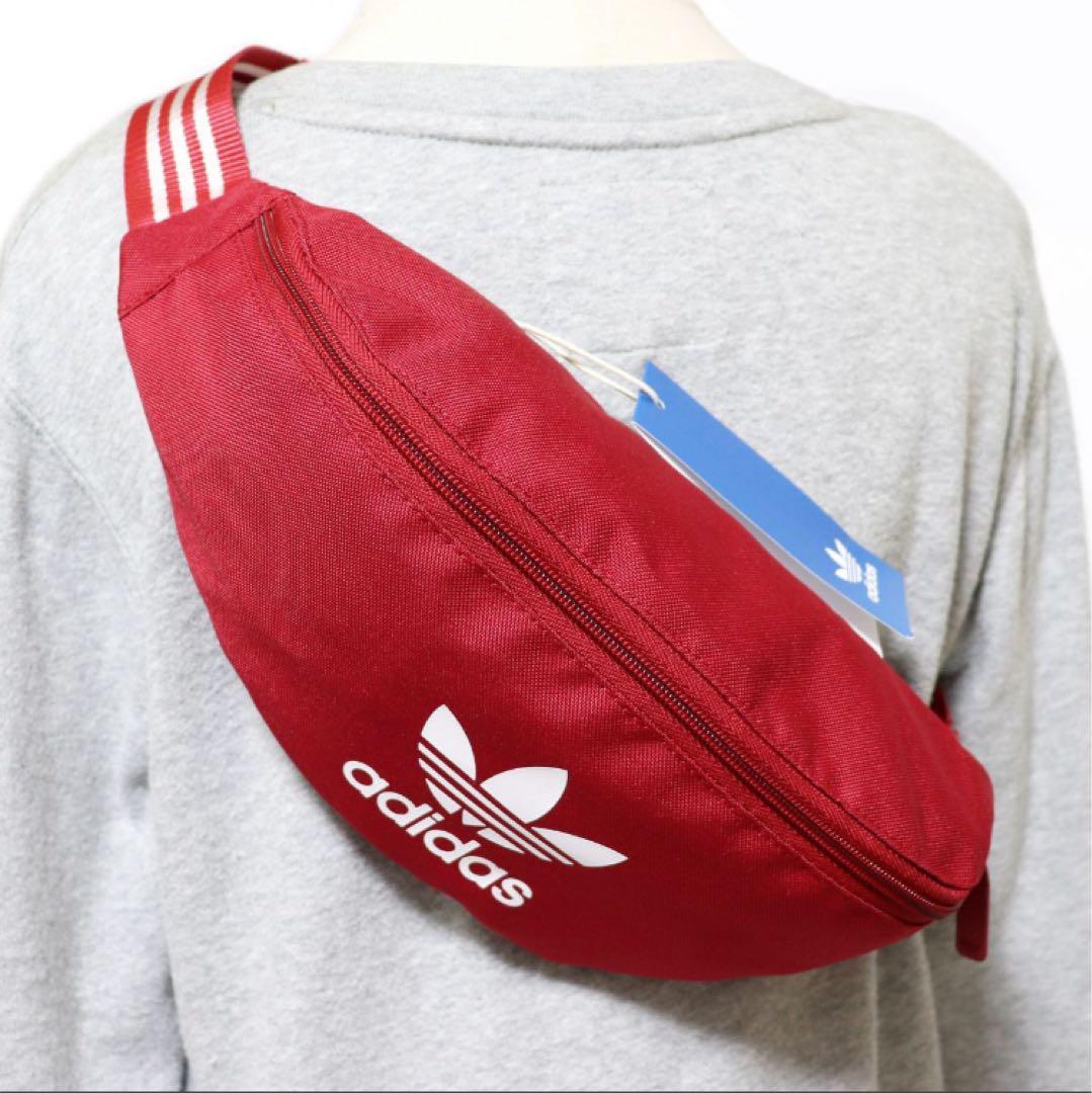 【adidas】Originals bumbag フロント ロゴ ボディバッグ ♪ adidas Originals ボディバッグ - メルカリ