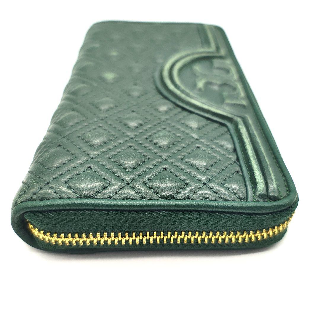 美品 TORY BURCH トリーバーチ 長財布 キルティング グリーン