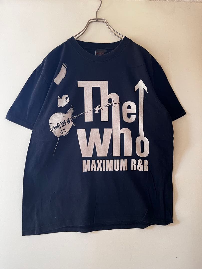 B*9様 No.4249 US古着THE WHO バンドTシャツ L 黒 ロック