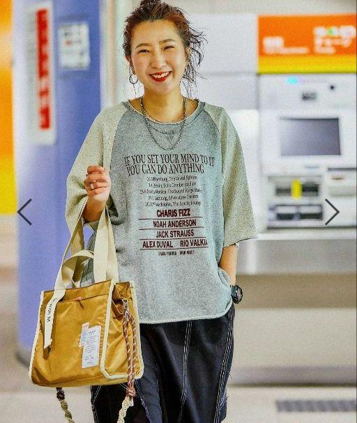 niko and… be with M Misayo アメカジリメイクTシャツ ブラック