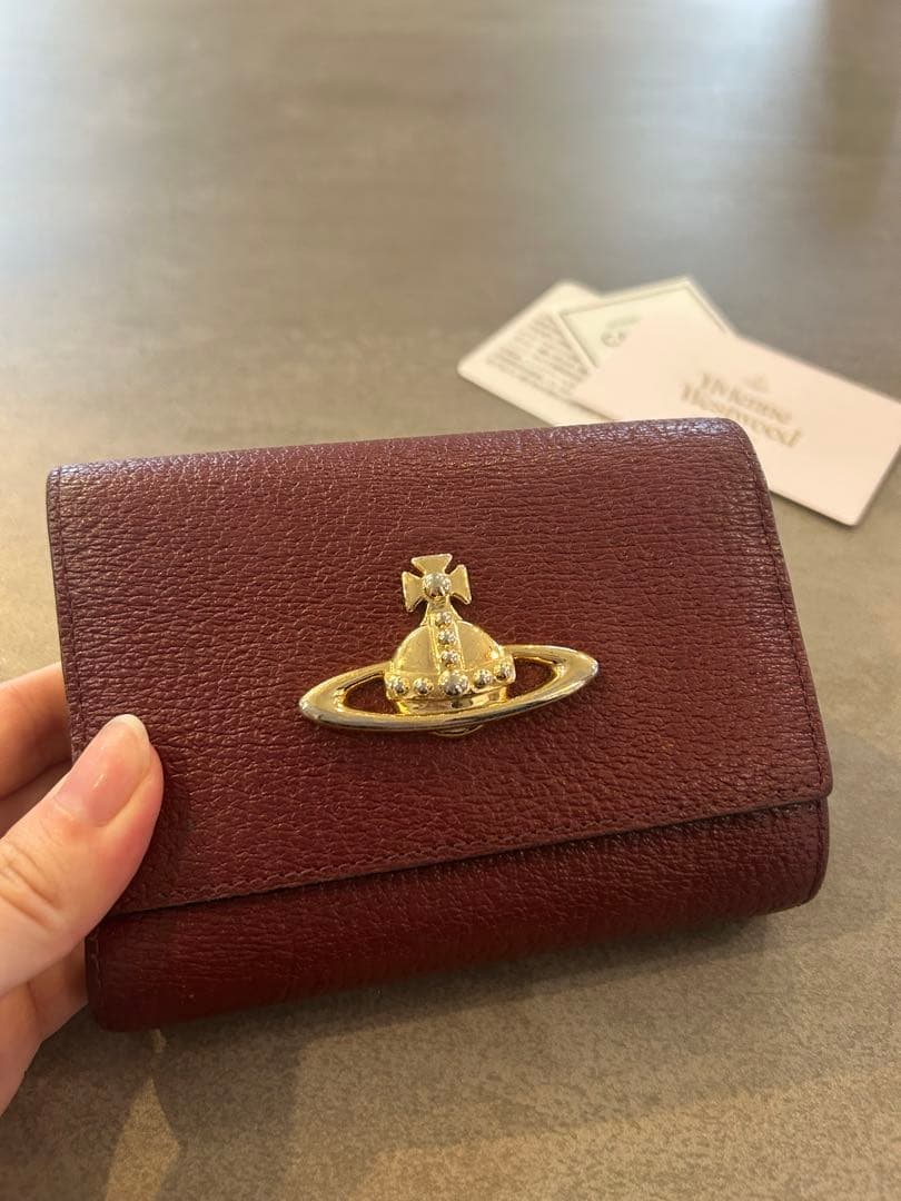 ヴィヴィアン ウエストウッド 3つ折り財布 がま口　vivienne レッド