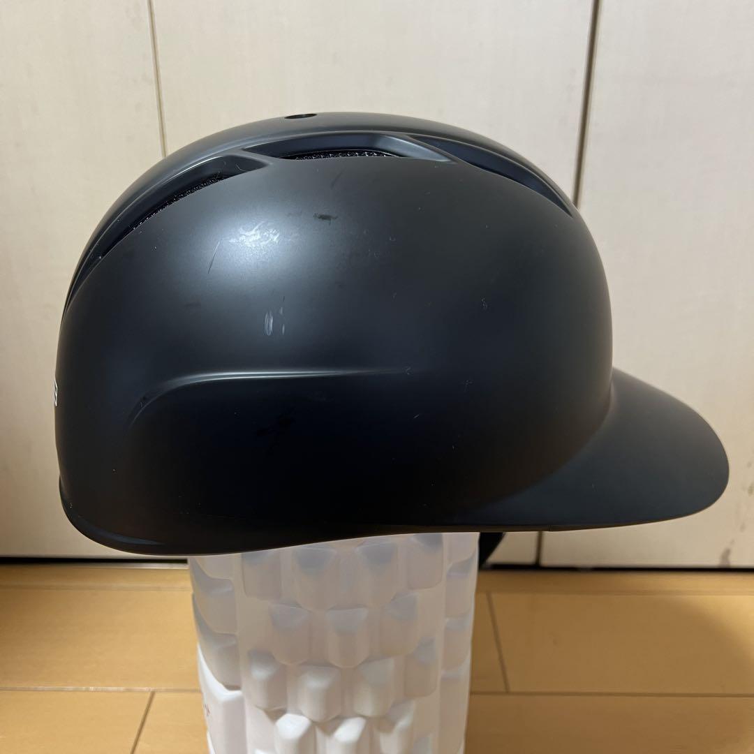 【美品】ZETT ヘルメット ブラック サイズO フェイスガード付