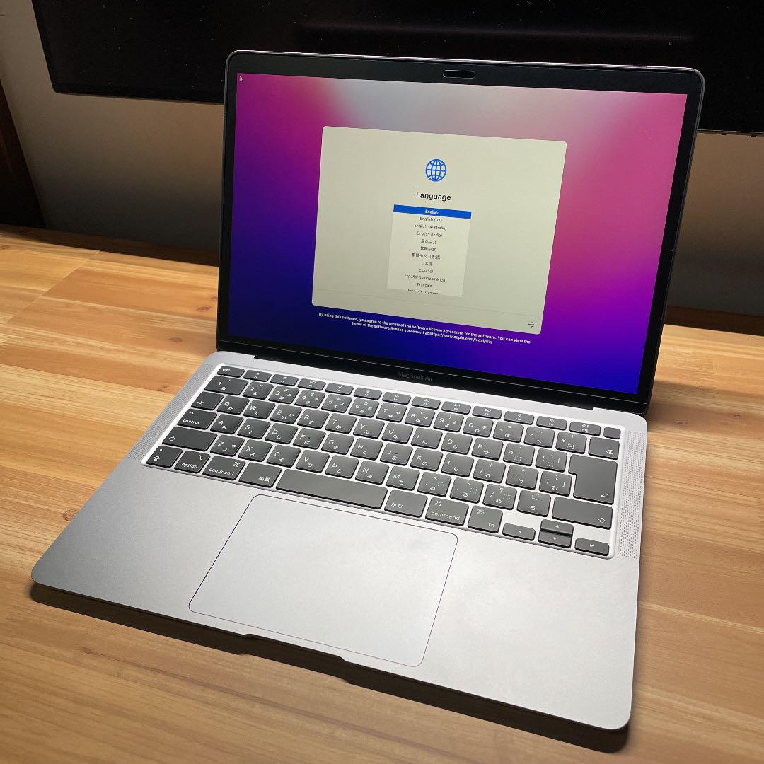 超人気新品【美品】m1 MacBook Air スペースグレー 8GB 256GB ノートPC