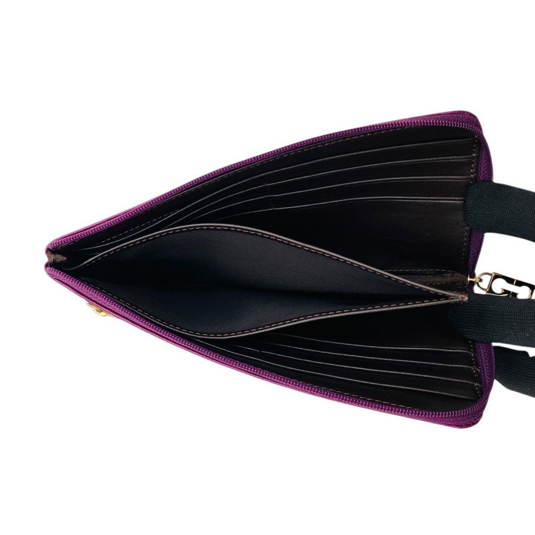 美品✨️ゲラルディーニ 長財布 ウォレット ソフティ パープル
