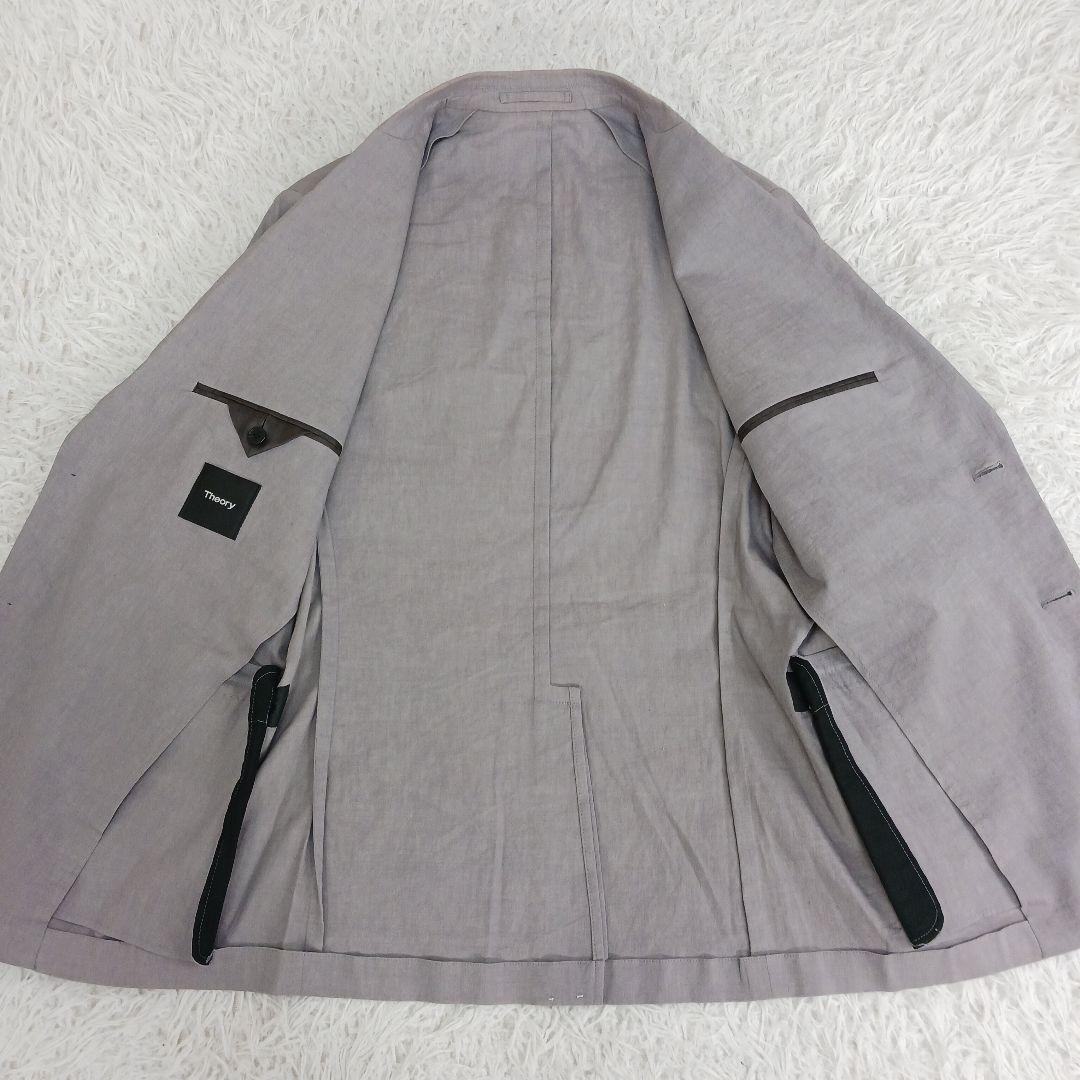 ✨良品✨現行タグ　セオリー リネンサマージャケット グレー サイズ38R