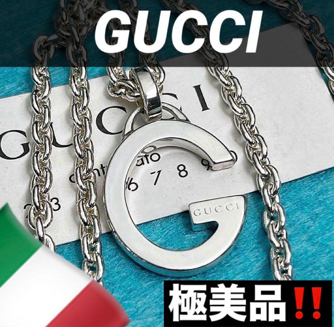 極美品‼️GUCCI Gマークペンダントネックレス