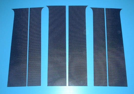 【Ｎ-ＳＴＹＬＥ】エブリィ17系ピラー用カット済みカーボンシート 色選択 外装アクセサリーパーツ エブリィバンDA17V/エブリィワゴンDA17W