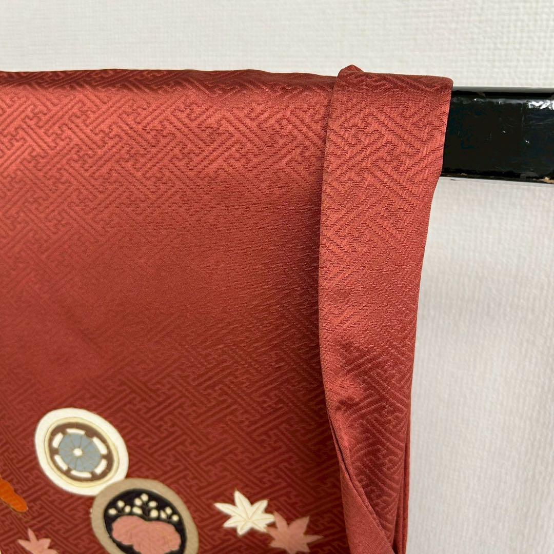 金彩 松 裄65 紗綾形の地模様 紋無し 付下げ 訪問着 着物 正絹T