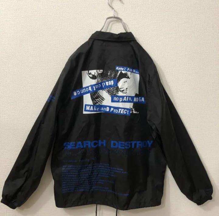 日本取扱店 希少レア良品 良デザイン Kanez ケインズ バックプリント コーチジャケット 日本取扱店 希少レア良品 良デザイン Kanez ケインズ バックプリント コーチジャケット