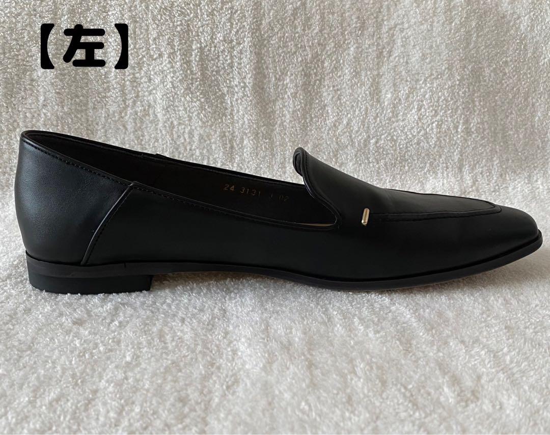 売約済　一回のみ使用　LE TALON スクエアステッチソフトローファー