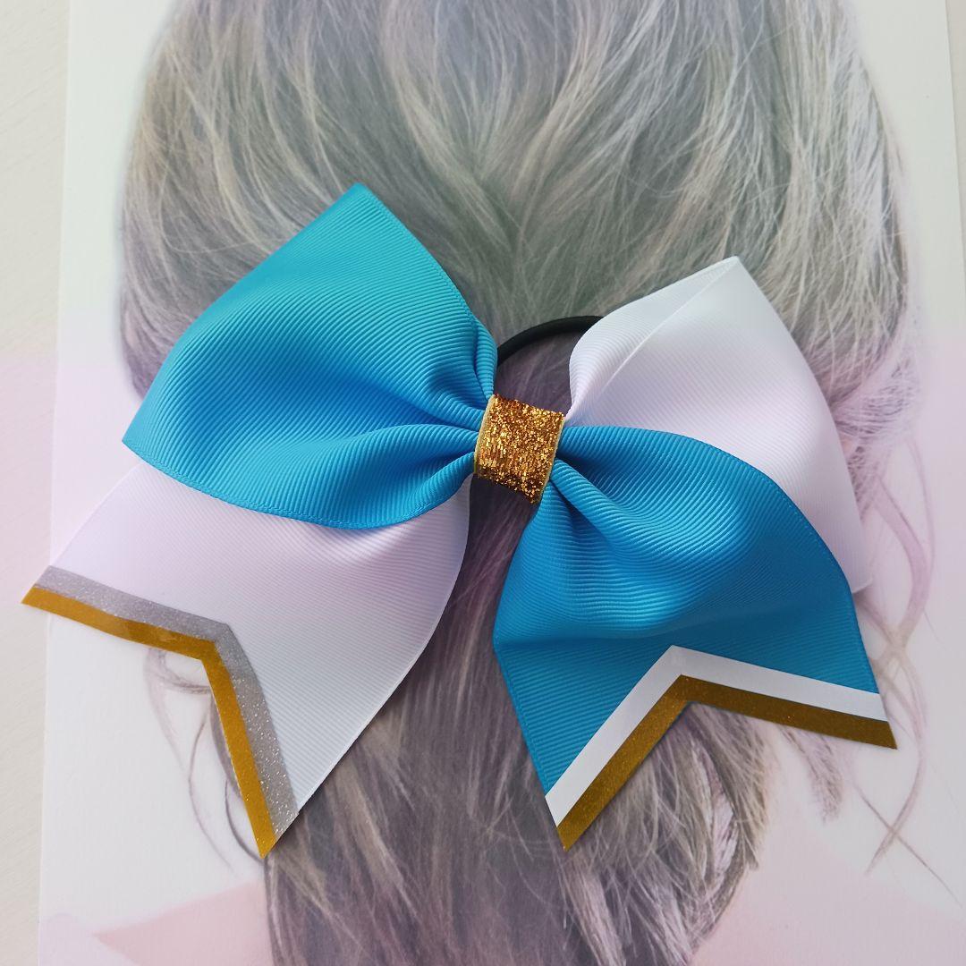 カラーオーダーできる♡チアダンスキッズリボンヘアゴムおひとつ
