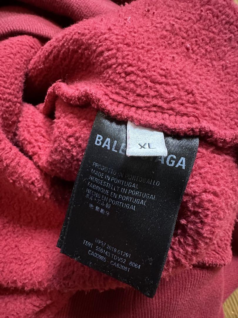 BALENCIAGA オーバーサイズロゴプリントパーカー