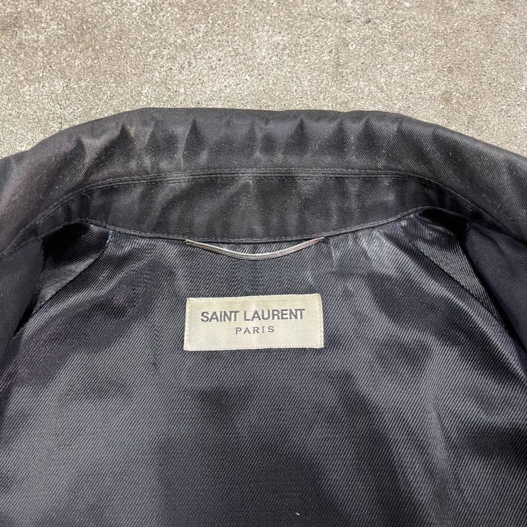 13ss SAINT LAURENT PARIS ラムレザー 切替 ブルゾン 13ss SAINT LAURENT PARIS ラムレザー 切替 ブルゾン