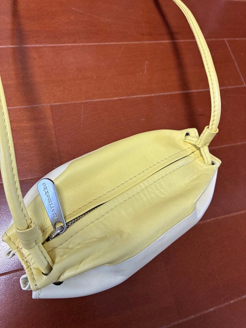 マリメッコ marimekko イエロー ホワイト ショルダーバッグ