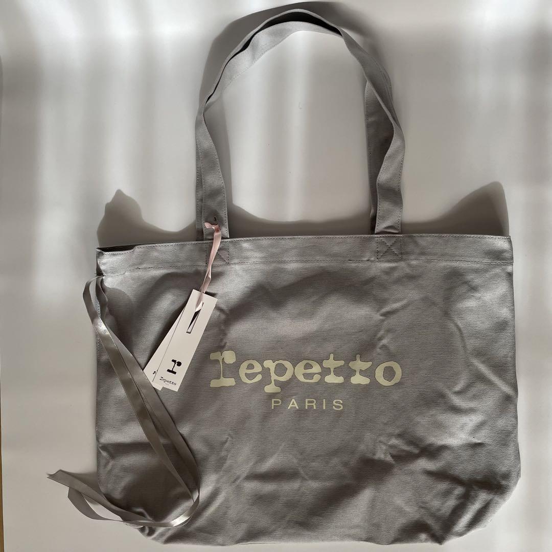 repetto レペット　トートバック　グレー　エコバッグ repetto レペット トートバック グレー エコバッグ - メルカリ