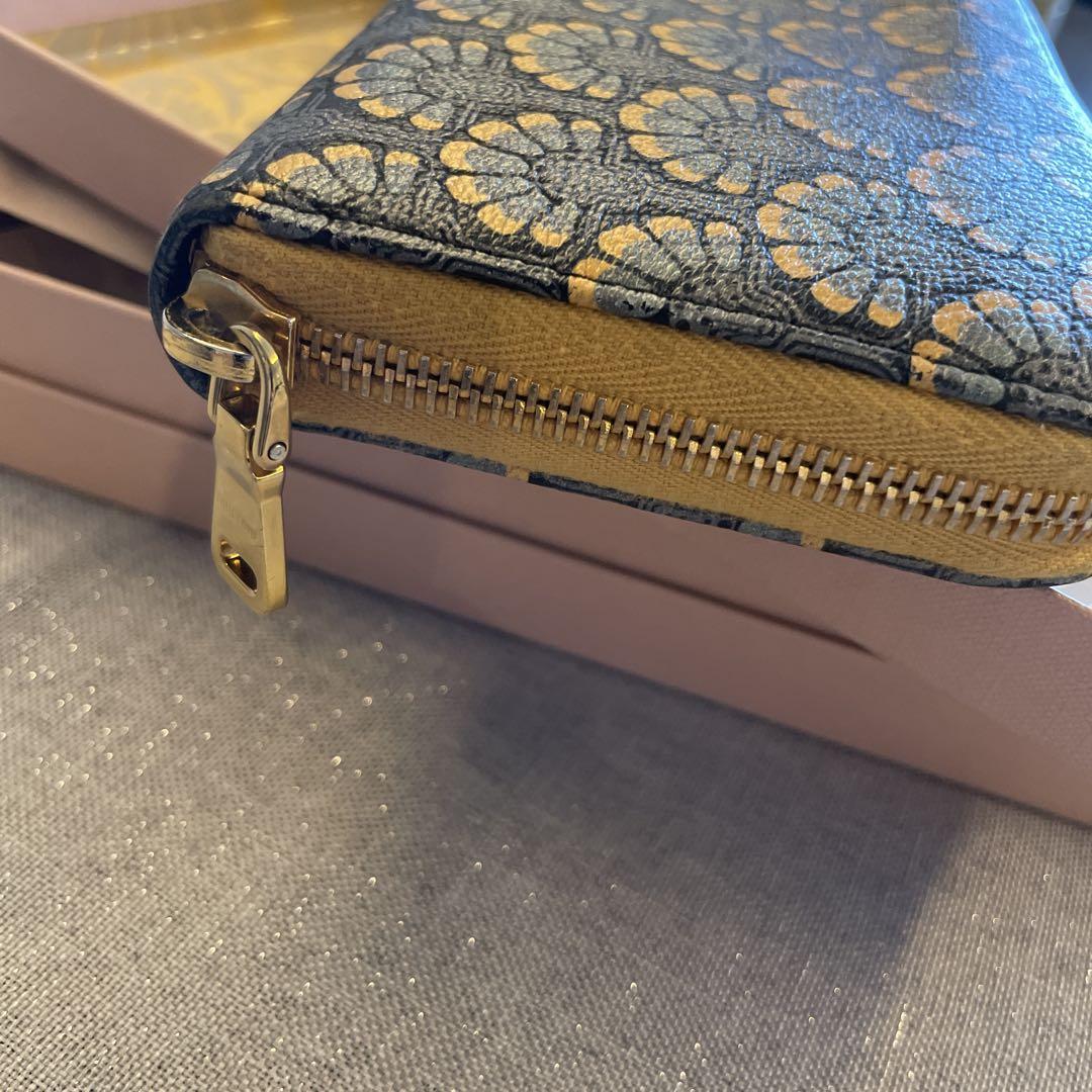 MIU MIU マドラスプリント 長財布