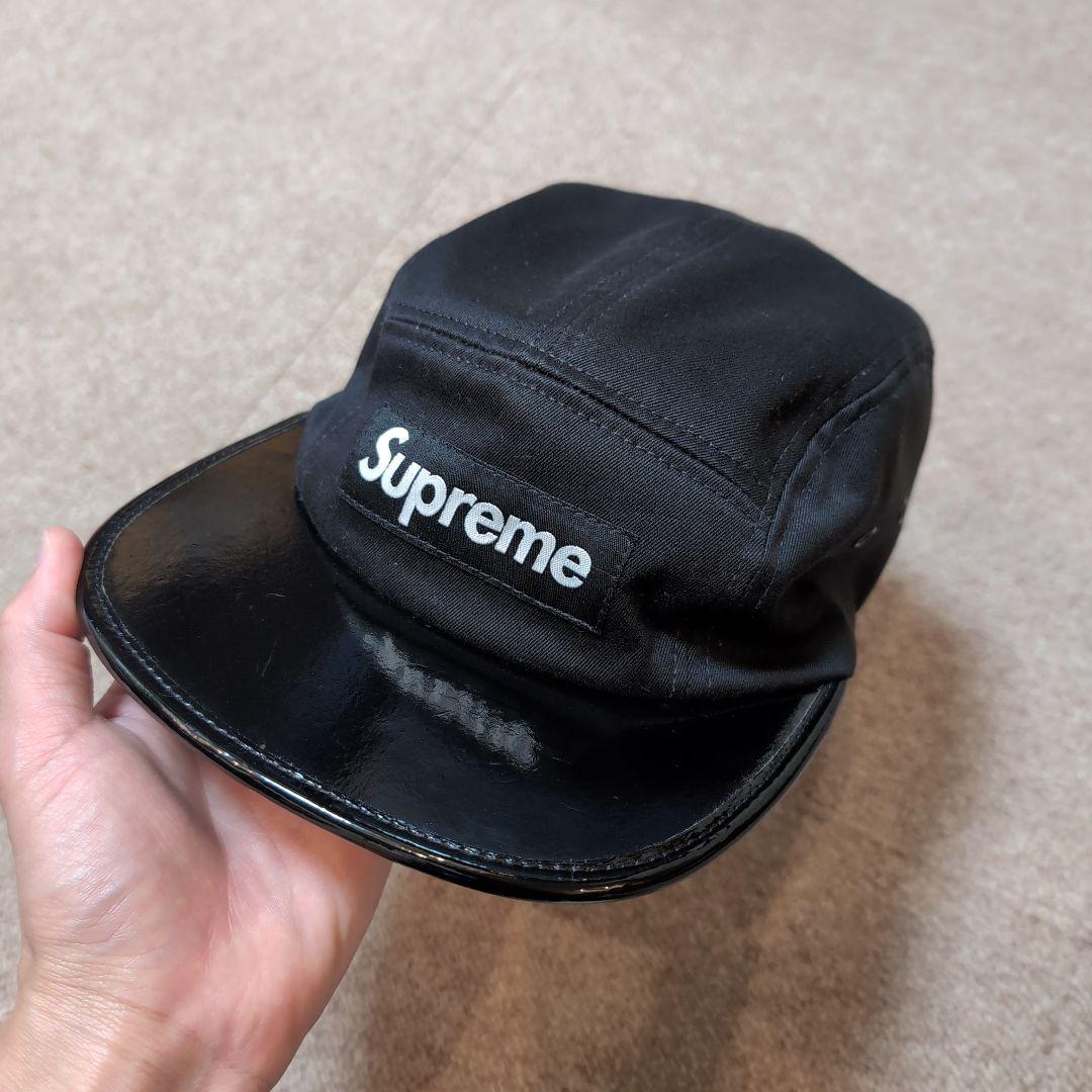 Supreme 黒 キャップジェットキャップ